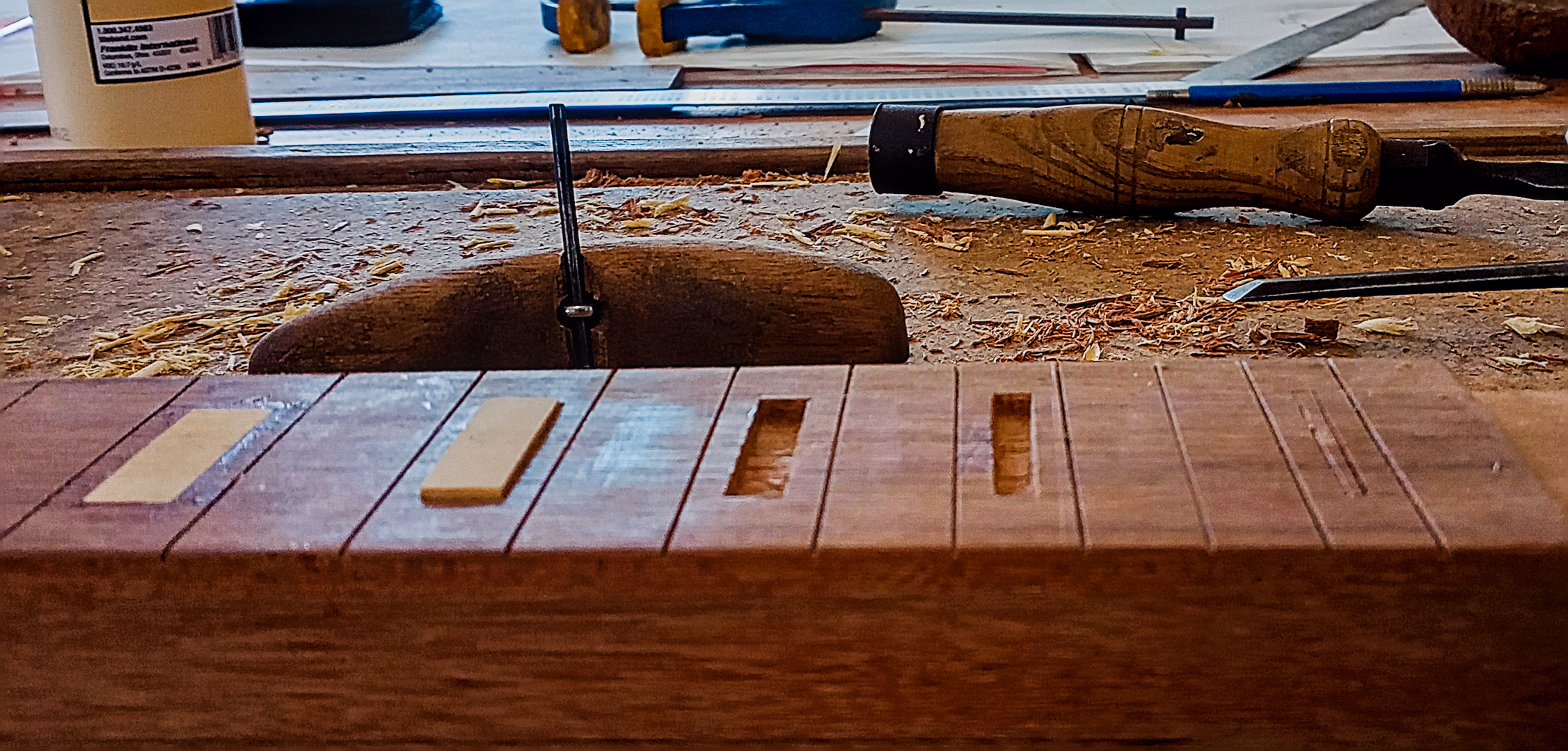 Neck Inlay Carving Wide
